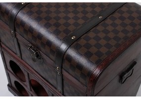 Brązowa szafka na wino liczba butelek 6, 41x48 cm – Deco Pleasure