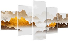 Obraz - Góry we mgle (125x70 cm)