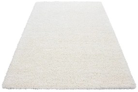 Dywan shaggy jednokolorowy krem 80 cm x 150 cm