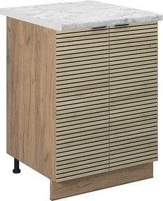 Szafki kuchenne panel dębowy 60x60x82 fame-line