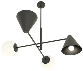 Czarna lampa sufitowa w stylu loftowym - D140-Vilox