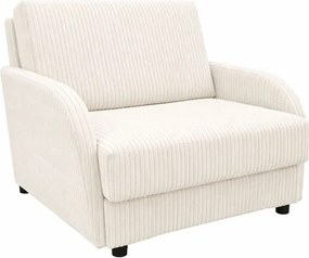 Masseno Sofa TIGO z funkcją spania i pojemnikiem na pościel, Rozkładana sofa - Kremowy, POSO 38