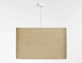 Lampa wisząca KWADRO LEN 012-40w25 jutowa/beżowa BPS KONCEPT