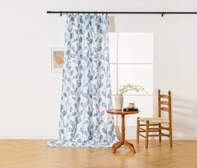 Designerska zasłona VIENTE 140x270 cm, wzorzysta Zawieszanie: Taśma z wiązaniami