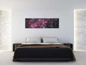 Obraz fajerwerków (170x50 cm)