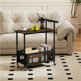 Stolik boczny na kółkach Wózek do pracowni 60 x 40 x 72 cm