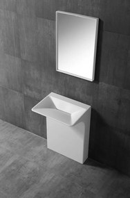 Umywalka stojąca TWZ29Odlew mineralny - Biały mat - 60 x 47 x 85 cm