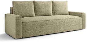 Ciemnobeżowa sofa boucle z pojemnikiem S3-A12