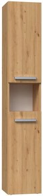 Szafka nowoczesna z koszem na bieliznę dąb artisan C9-K11