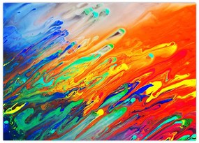 Obraz na szkle - Kolorowa abstrakcja (70x50 cm)
