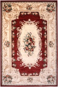 Dywan Liwia Ogród Semiramidy Bordo 100x120 Chodnik