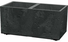 Doniczka SIERRA CASE BETON EFFECT 57,7 cm, czarny, S