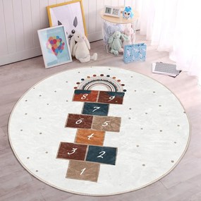 Kremowy dywan dziecięcy ø 80 cm Comfort – Mila Home