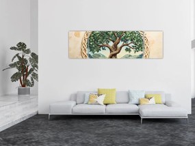 Obraz – Splecione drzewo życia (170x50 cm)