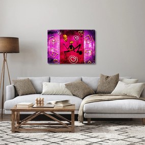 Obraz na szkle historycznego muralu (70x50 cm)