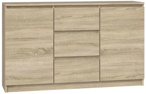 Komoda z drzwiczkami i szufladami dąb sonoma - Suso 120 cm