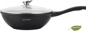 Wok Marmurowy 28cm z powłoką nieprzywierającą do indukcji - Royalty Line RL-BW28M