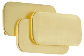 Nowoczesny Kinkiet / Lampa scienna mosiężny z diodą LED z 3-stopniowym ściemnianiem - Dias Nowoczesny Oswietlenie wewnetrzne