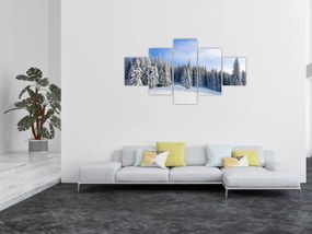 Obraz - Zima w lasach (125x70 cm)