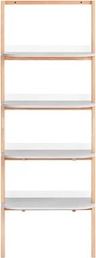 SoBuy, półka drabinowa, drabina dekoracyjna, białe półki do sypialni, HSTR02-HG