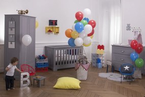 Wysoka szafa do pokoju dziecka Ines Tall szara