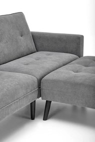 Sofa rozkładana CORNELIUS szara HALMAR