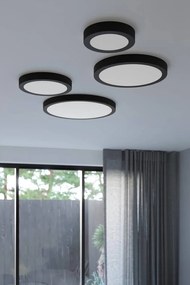 Plafon ONYX 30 czarny LED 3000K SOLLUX  LIGHTING