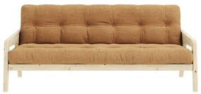 Musztardowa rozkładana sofa 190 cm Grab Clear – Karup Design