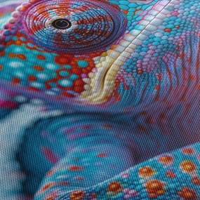 Obraz - Kolorowy kameleon (170x50 cm)