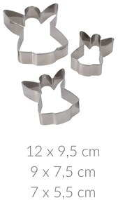 Wykrawaczki do ciastek, motyw świąteczny, 3 sztuki