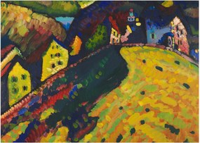 Obraz - Vasily Kandinsky, Houses at Murnau, reprodukcje (70x50 cm)