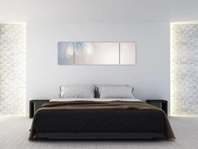 Obraz - Zaśnieżone kwiaty (170x50 cm)