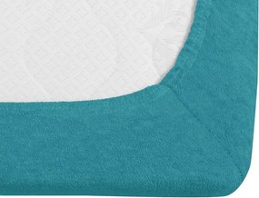PrzytulneMieszkanie.pl Frotte prześcieradło EXCLUSIVE turkusowe 90 x 200 cm