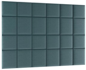 Zestaw 24 paneli tapicerowanych QUADRATTA 240x180 morski ELTAP
