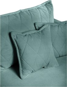 Turkusowa sztruksowa rozkładana/ze schowkiem sofa 215 cm Bjork – Bonami Selection
