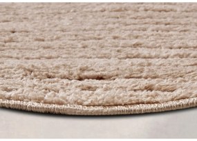 Szarobrązowy okrągły dywan ø 200 cm Panglao New York Taupe – Elle Decoration