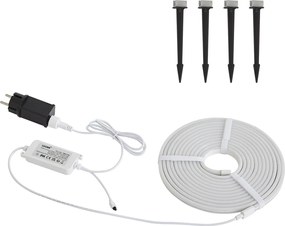 Inteligentna taśma LED 5-metrowa CCT 30W 350 lm 2700 - 6500K IP44 z bolcami uziemiającymi