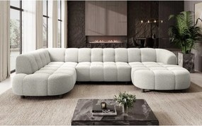 Narożnik VELPA XL Lewostronny z elektryczną regulacją siedziska w tkaninie LOOP 01 WERSAL