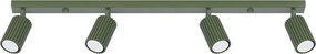 Lampa Sufitowa Minimalistyczny Karbon, Aluminium - 4 Źródło - L.81 X H.16.5 Cm - Zielony Oliwkowy