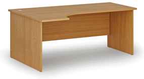 Narożne biurko PRIMO WOOD, 180x120 cm, lewe, buk