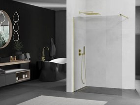 Mexen Kioto ścianka prysznicowa Walk-in 70 x 200 cm, transparent 8 mm, złota - 800-070-101-50-00