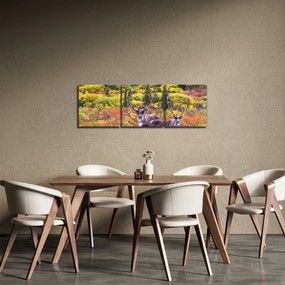 Obraz - Renifer tundrowy (z zegarem) (90x30 cm)