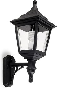 Kinkiet CLIC CLAC 4 styl klasyczny - wys. 45 cm x szer. 32 cm - E27 42W - poliamid - ip44 - czarny