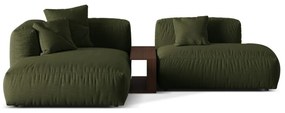 Zielony narożnik modułowy (lewostronny) Martina – Micadoni Home