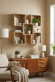 Półka ścienna w kolorze dąb artisan F5-P12