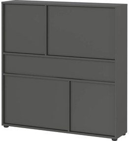 Antracytowa szafka 105x108x25 cm Ameca 2.0 – Germania