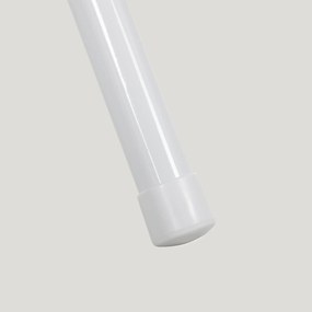 HOMCOM Zestaw 4 Składanych Krzeseł, Przenośne Krzesła Biurowe, Nogi Metalowe, Składane do Biura, Recepcji, Poczekalni, Skaj, Biały