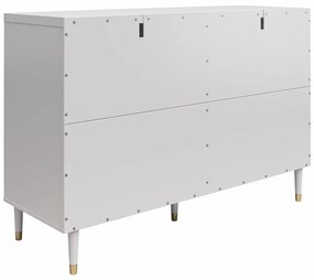 Szara niska komoda 138x93 cm Elizabeth – CosmoLiving by Cosmopolitan