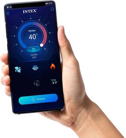 Jacuzzi ogrodowe dmuchane Intex Pure Spa 450 - basen z hydromasażem 4 osobowy, WiFi