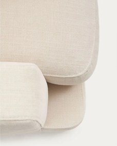 Beżowy narożnik z tkaniny szenilowej (prawostronny/z szezlongiem) Gala – Kave Home